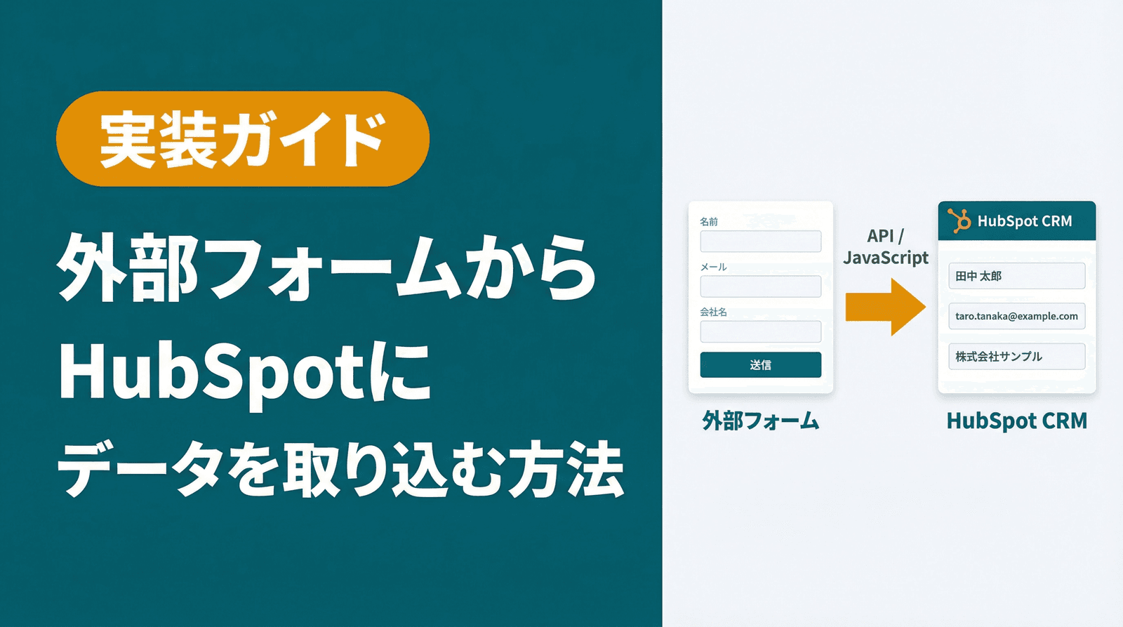 AIを活用した外部フォームとHubSpotの連携方法|Forms API実装ガイド