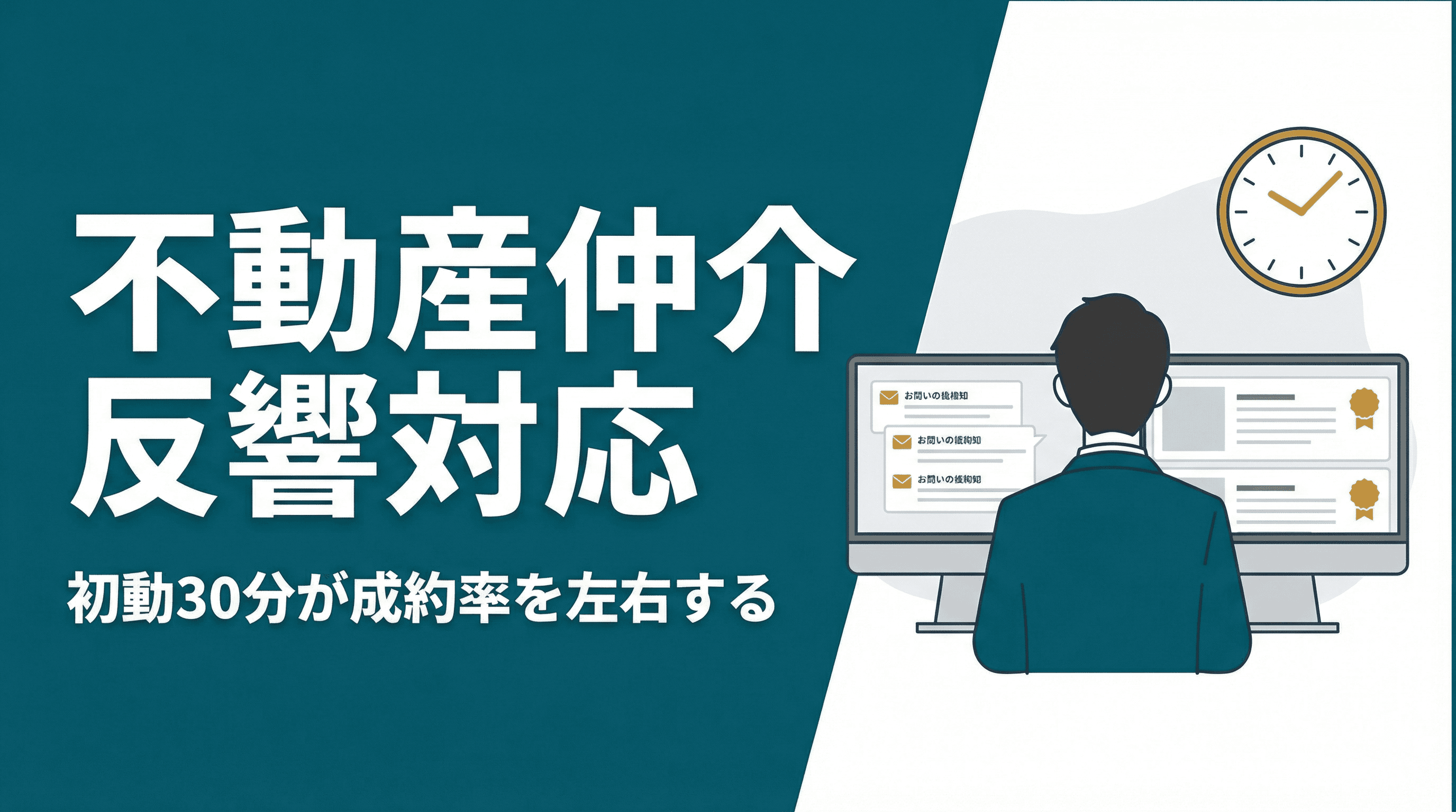 反響が来てから30分以内に対応できていますか?