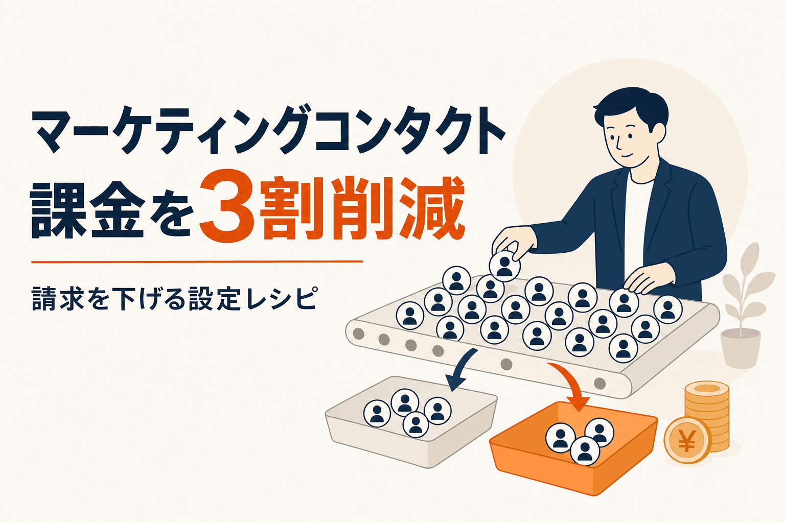 マーケティングコンタクト課金を減らす運用術 — 請求を3割下げた設定レシピ