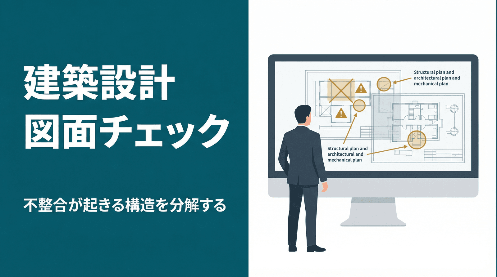 意匠・構造・設備の図面不整合はなぜ起きるのか──建築設計における照合業務の負荷と構造