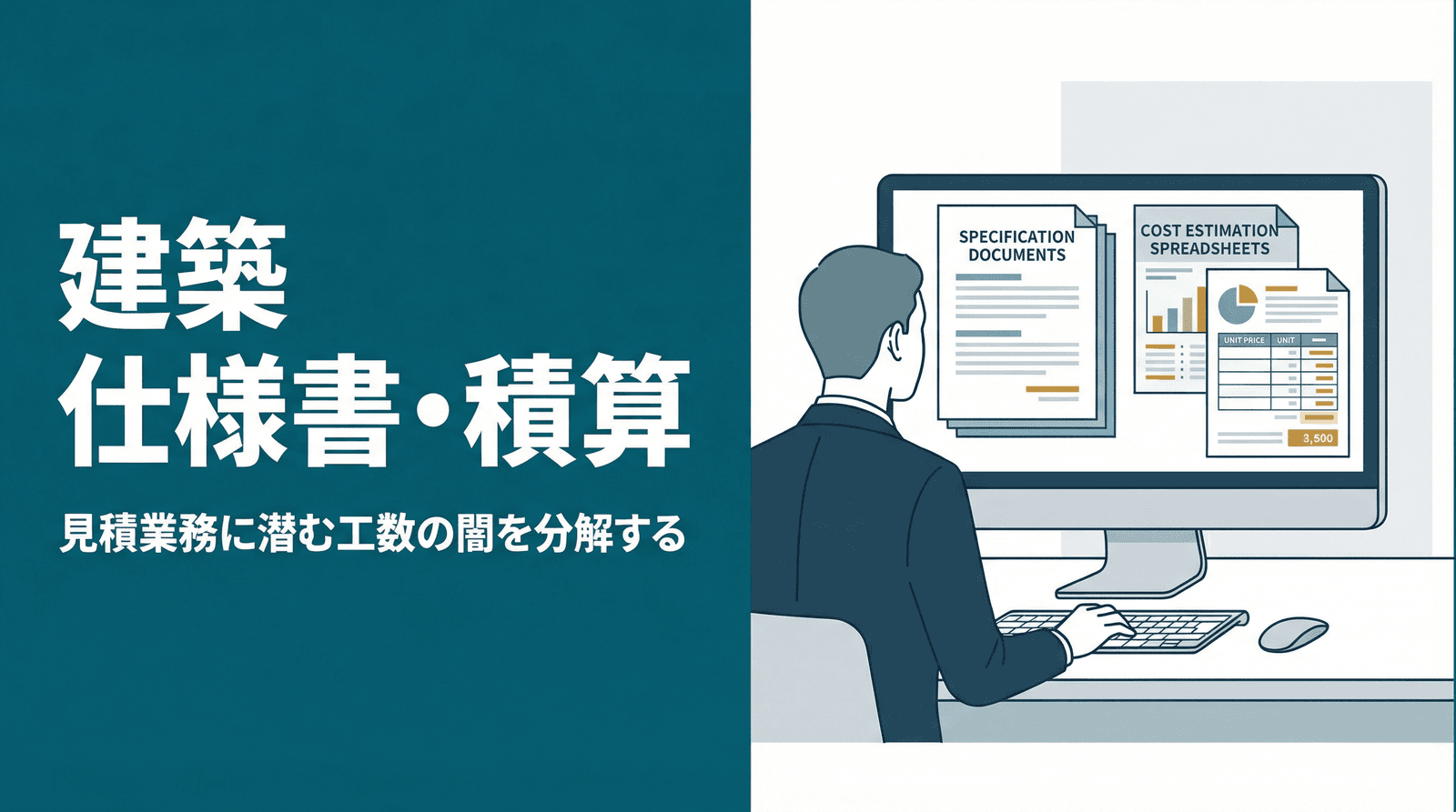 「仕様書を読み込んで積算する」に潜む工数の闇──建築業の見積業務を構造的に分解する