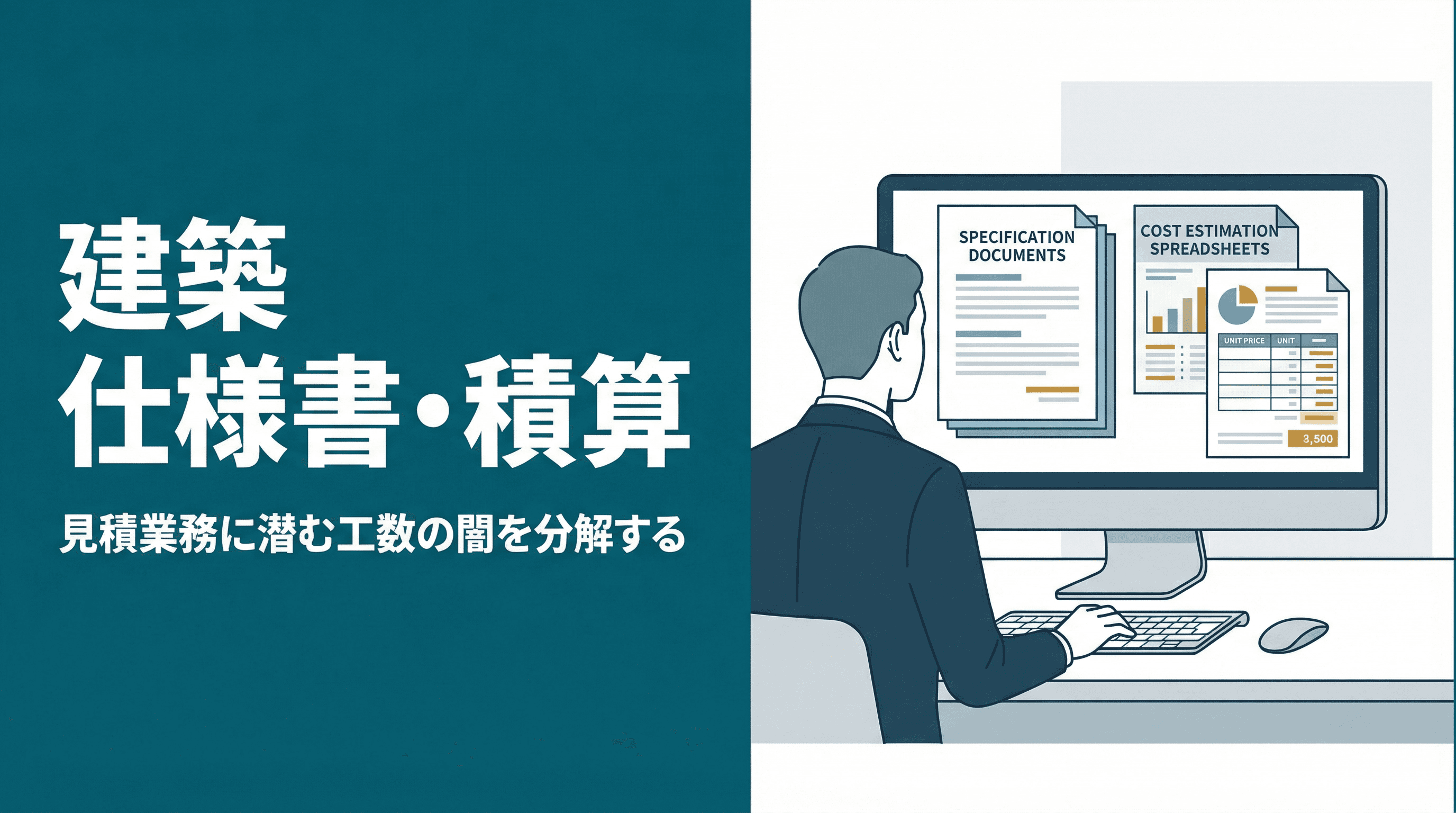 「仕様書を読み込んで積算する」に潜む工数の闇──建築業の見積業務を構造的に分解する